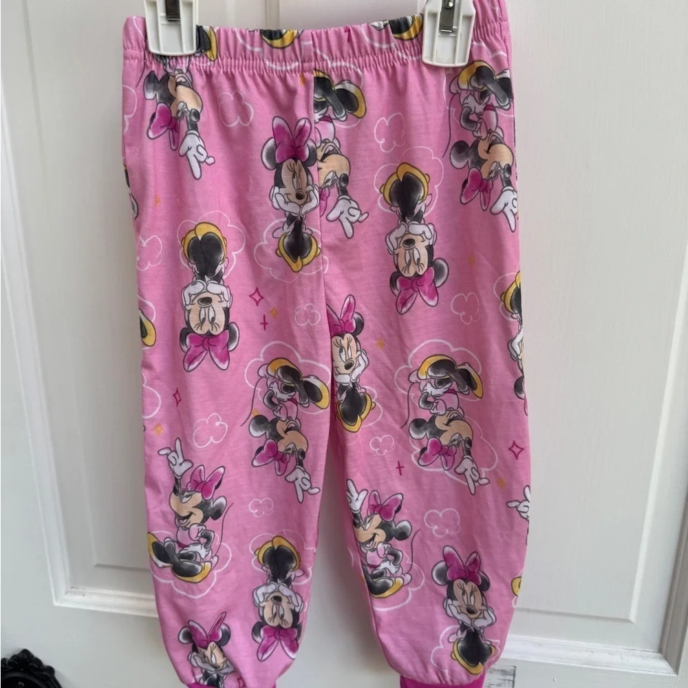 Disney 3T Girls Pink Minnie Mouse Pajama Bottoms Pants